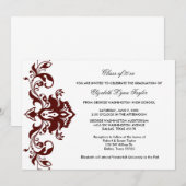 Burgund Roter Abschluss Ankündigung Burgund Red (Vorne/Hinten)