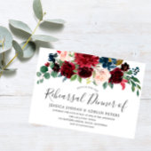 Burgund Roter Wein Modernes Probe Abendessen einla Einladung