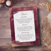 Burgund Roter Wein Weinkultur und Erde Weinkeller Begleitkarte