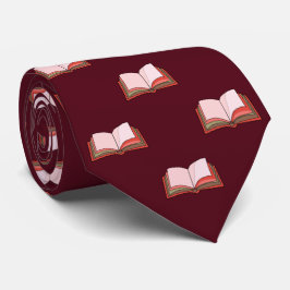 Burgund Rotes Buch Lover's Work, Abschluss Krawatte