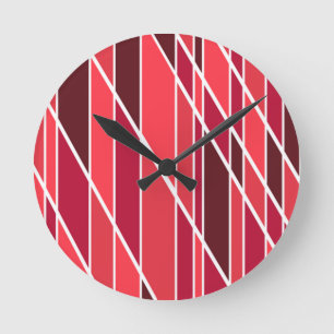 Burgund Runde Wanduhr