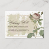 Burgund Rustikale Flora Moderne Wunschhochzeit Begleitkarte (Vorderseite)