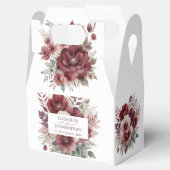 Burgund Rustikale Hochzeit im Herbst Geschenkschachtel (Geöffnet)