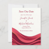 Burgund save the date (Vorderseite)