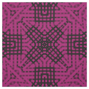 Burgund, Schwarz und Bordeaux, geometrisch, Spitze Stoff
