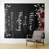 Burgund Silver Eukalyptus Willkommen bei unserer H Wandteppich (Beispiel (Horizontal))