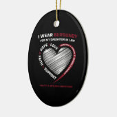 Burgund-Tochter im Jura-Multiples Myelom Keramik Ornament (Links)