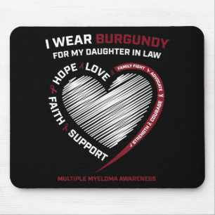 Burgund-Tochter im Jura-Multiples Myelom Mousepad