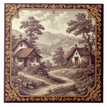 Burgund Toile Französisch Pastoral Weinberg Land