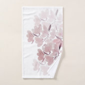 Burgund Traum Blätter Wasserfarbe Badhandtuch Set (Handtuch)