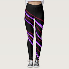 Burgund-Trip-Leggings Leggings
