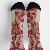 Burgund und Biege Socken (Oben)