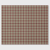 Burgund und Black Tartan Karierte Umschlagpapier Geschenkpapier (Flach)