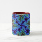 Burgund und Blauer Speckle Tasse (Zentrum)
