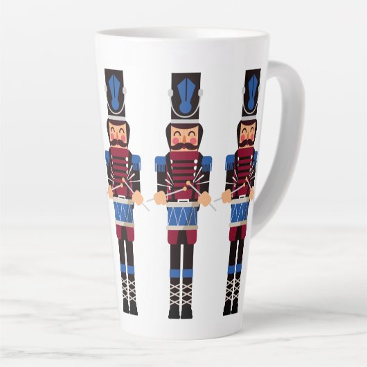 Burgund und Blue Nutcrackers mit Trommeln Milchtasse (Rechte Ecke)