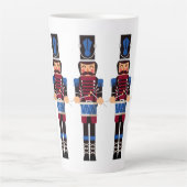 Burgund und Blue Nutcrackers mit Trommeln Milchtasse (Vorderseite)
