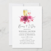 Burgund und Blush Fall brechen vor dem I Do's Einladung (Vorderseite)