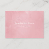 Burgund und Blush Floral Baby Dusche Süßigkeiten S Begleitkarte (Rückseite)