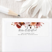 Burgund und Blush Intricate Rücksendeadresse (Insitu)