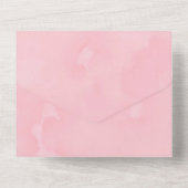 Burgund und Blush Pink Painted Peony Wedding All All In One Einladung (Rückseite)