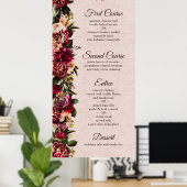 Burgund und Blush Poster (Heimbüro)