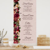 Burgund und Blush Poster (Küche)