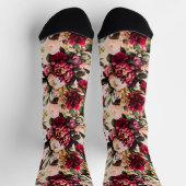 Burgund und Blush Socken (Oben)