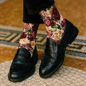 Burgund und Blush Socken