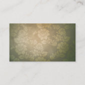 Burgund und Cream Iris Wedding Card Begleitkarte (Rückseite)