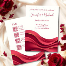 Burgund und Elfenbein Hochzeit in einem