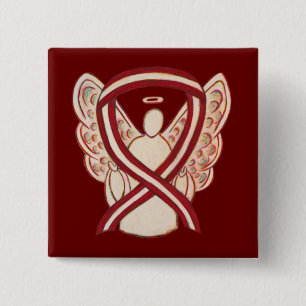 Burgund und Elfenbeinküste - Angel-Button Button