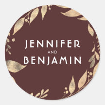 Burgund und Gold Blätter Hochzeit im Herbst