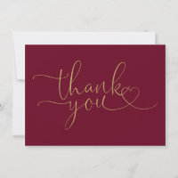 Burgund und Gold Elegante Herzschrift