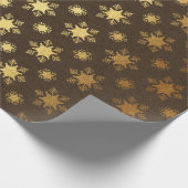 Burgund und Gold-Folie Weihnachten Geschenkpapier (Ecke)