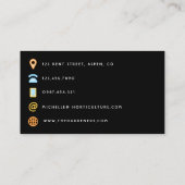 Burgund und Gold Geode Agate Stone QR Code Busine Visitenkarte (Rückseite)