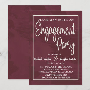 Burgund und Gold Glitter-Tasche Hochzeitseinladung Einladung