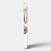 Burgund und Gold Glitzer Blumengatter Case-Mate iPhone Hülle (Rückseite / Links)