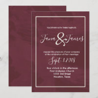 Burgund und Gold Glitzer Pocket Hochzeit