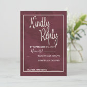 Burgund und Gold Glitzer Pocket UAWG Einladung (Stehend Vorderseite)