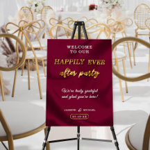 Burgund und Gold glücklich je nach Party Hochzeit