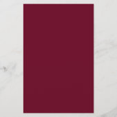 Burgund und Gold Guest Wedding Weekend Program (Rückseite)