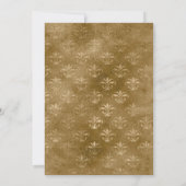 Burgund und Gold Heraldic Monogram Bar Mitzvah Einladung (Rückseite)