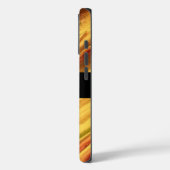 Burgund und Gold-Marmor Case-Mate iPhone Hülle (Rückseite / Links)