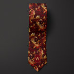 Burgund und Gold Monogram Krawatte<br><div class="desc">Machen Sie eine Regal-Erklärung mit unserer Burgundy und Gold Monogram Neck Tie. Die Kombination aus Bordeaux und Gold verströmt Luxus und Stil. Verpassen Sie nicht die Gelegenheit,  es mit unseren passenden Socken für ein komplettes Ensemble zu kombinieren.</div>