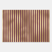 Burgund und Gold Paris Geschenkpapier Set (Vorderseite)