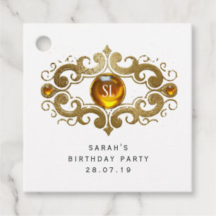 Burgund und Gold Paris Vintag Lady Gemstone Geschenkanhänger