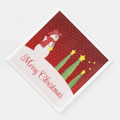 Burgund und Gold Serviette (Ecke)