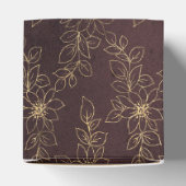 Burgund und Gold Vintage Blüte Geschenkschachtel (Oben)