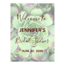 Burgund und grünes sukkulentes Foto Brautparty