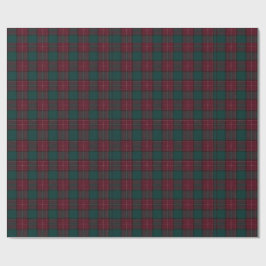 Burgund- und Jägergrün-Tartan-Geschenkpapier Geschenkpapier